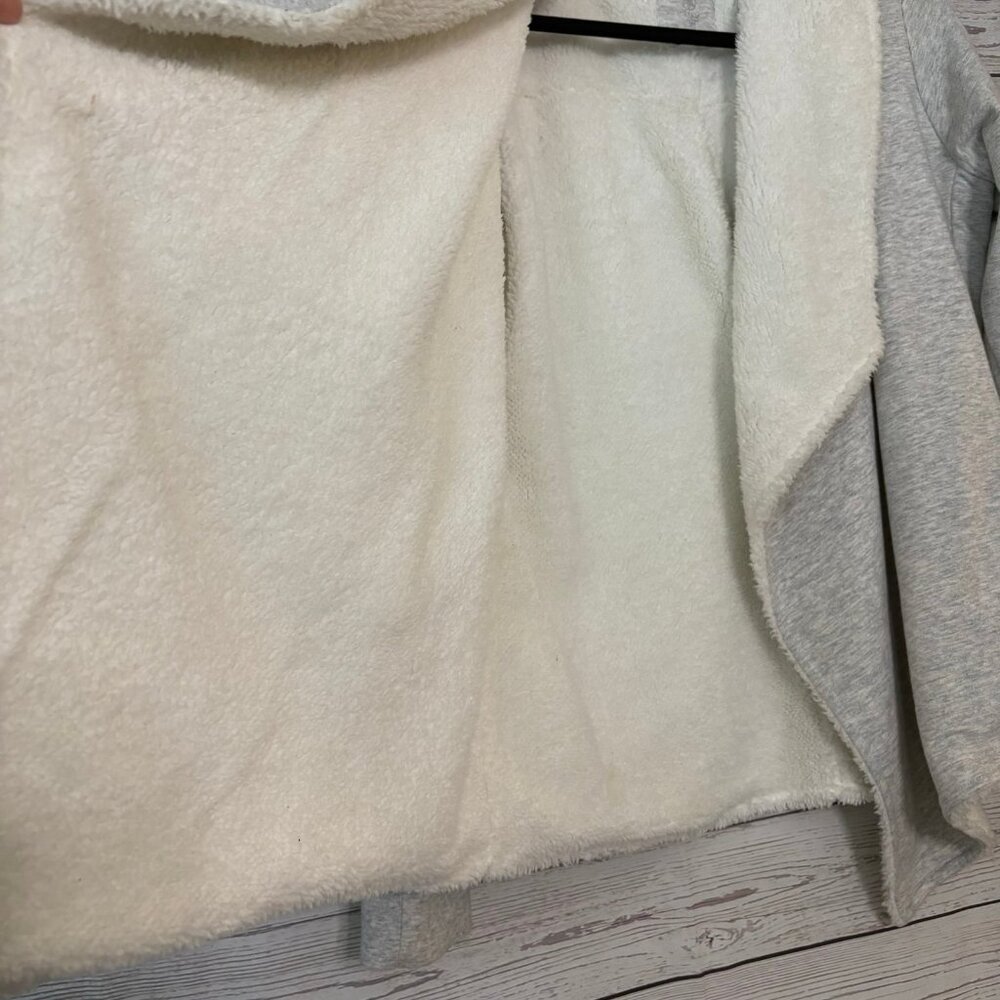 Gaiam Sweater Wrap Fleece Lined Cardigan Jacket‎ Large - Picture 5 of 9